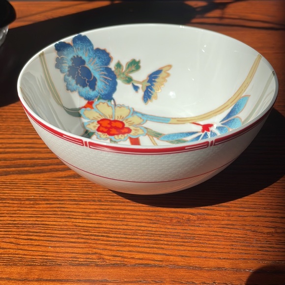Lauren Ralph Lauren Red Pagoda 6” Coupe Cereal Bowl RARE Chinoiserie - Picture 5 of 12